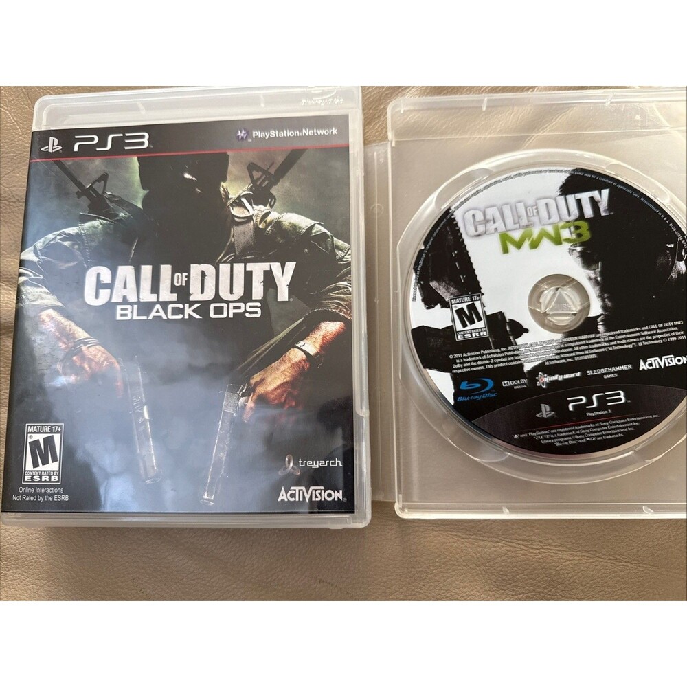 LOT Call of Duty Black Ops CIB PlayStation 3 PS3 And Call Of Duty 3 W/O Manual